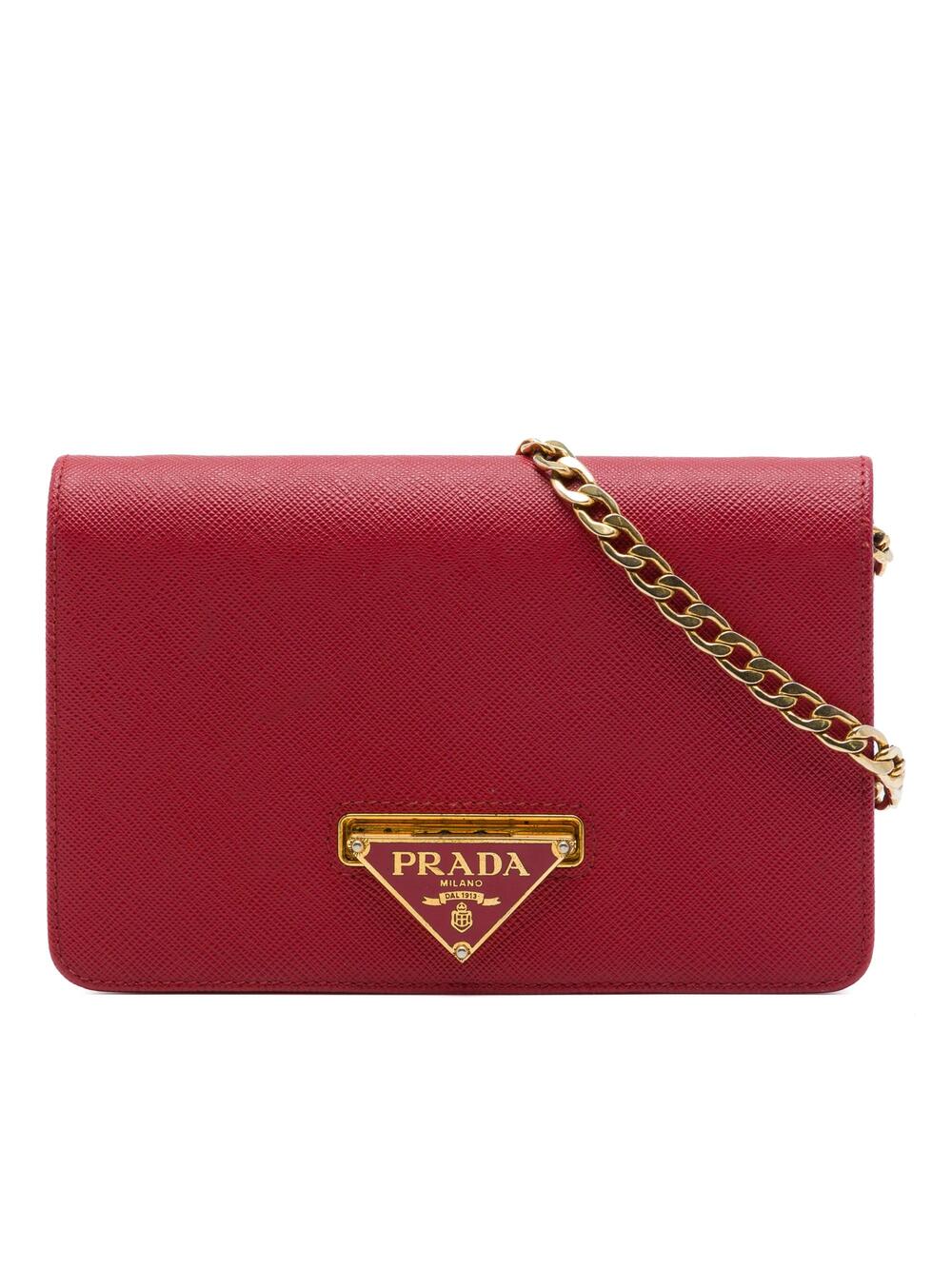 Prada Flip Lock Wallet On Chain Clutch #376048P88B